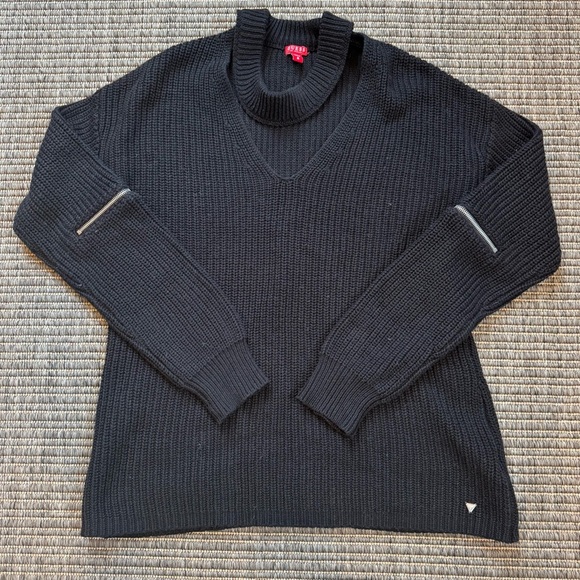 Guess Black Choker Sweater - Picture 1 of 2